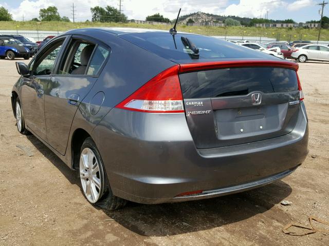 JHMZE2H73BS002109 - 2011 HONDA INSIGHT EX GRAY photo 3