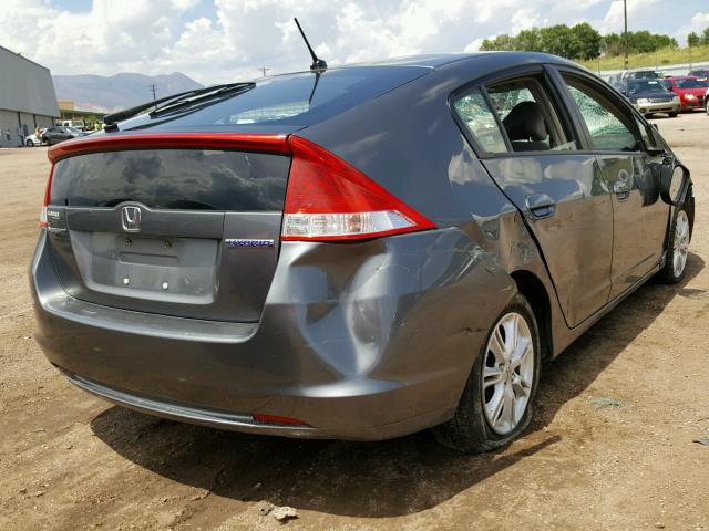 JHMZE2H73BS002109 - 2011 HONDA INSIGHT EX GRAY photo 4