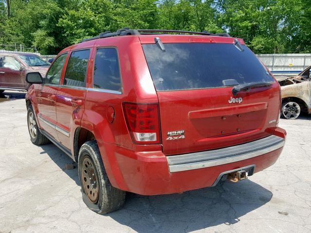 1J4HR58N25C631287 - 2005 JEEP GRAND CHER RED photo 3