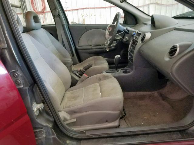 1G8AJ55F07Z103432 - 2007 SATURN ION LEVEL RED photo 5