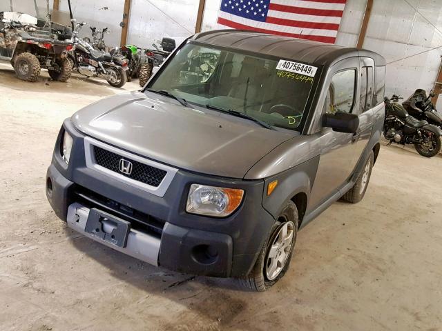 5J6YH28635L018279 - 2005 HONDA ELEMENT EX GRAY photo 2