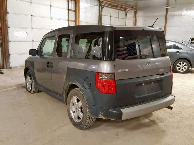 5J6YH28635L018279 - 2005 HONDA ELEMENT EX GRAY photo 3