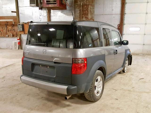 5J6YH28635L018279 - 2005 HONDA ELEMENT EX GRAY photo 4