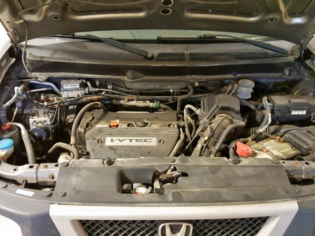 5J6YH28635L018279 - 2005 HONDA ELEMENT EX GRAY photo 7