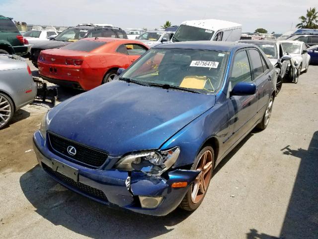 JTHBD192740093157 - 2004 LEXUS IS 300 BLUE photo 2