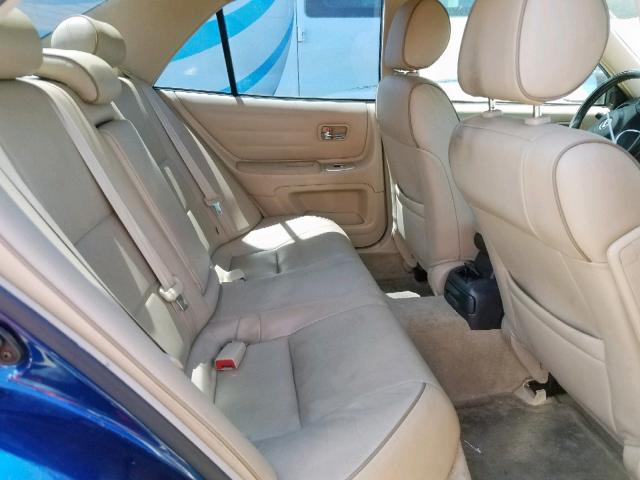 JTHBD192740093157 - 2004 LEXUS IS 300 BLUE photo 6