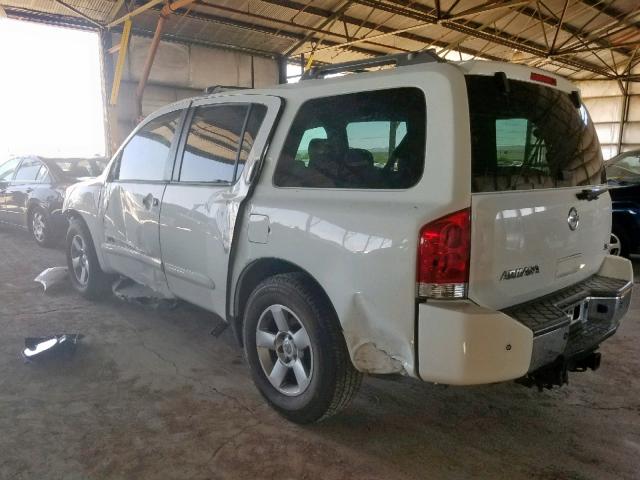 5N1AA08A87N724302 - 2007 NISSAN ARMADA WHITE photo 3