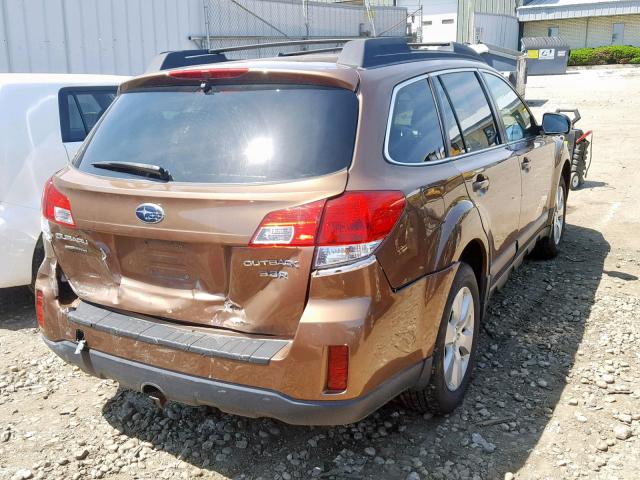 4S4BRDCC9C2249994 - 2012 SUBARU OUTBACK 3. BROWN photo 4