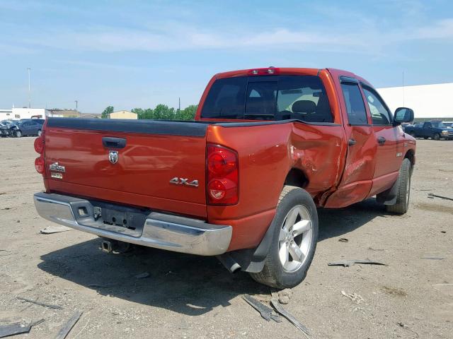 1D7HU18298S571849 - 2008 DODGE RAM 1500 S ORANGE photo 4