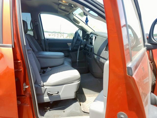 1D7HU18298S571849 - 2008 DODGE RAM 1500 S ORANGE photo 5