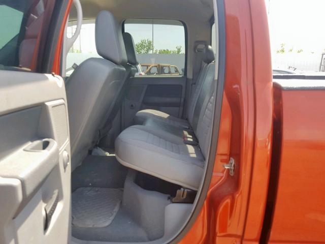 1D7HU18298S571849 - 2008 DODGE RAM 1500 S ORANGE photo 6