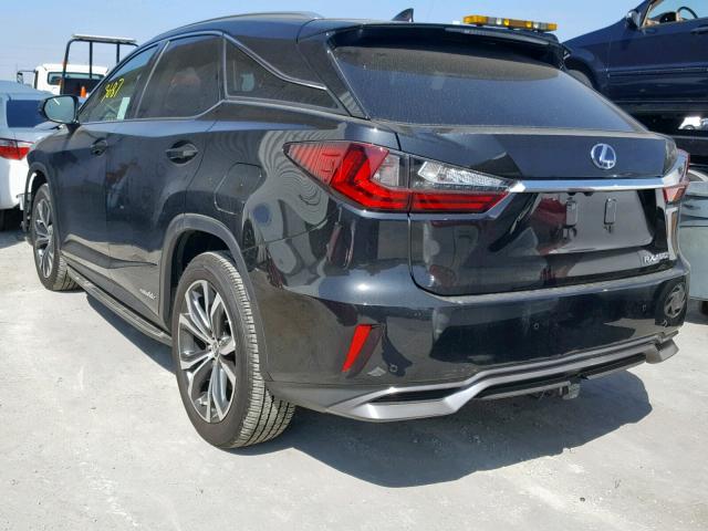 2T2BGMCA3JC024828 - 2018 LEXUS RX 450H BLACK photo 3