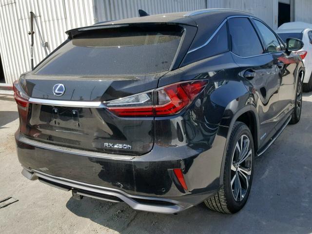 2T2BGMCA3JC024828 - 2018 LEXUS RX 450H BLACK photo 4