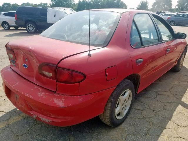 1G1JC524117250857 - 2001 CHEVROLET CAVALIER B RED photo 4