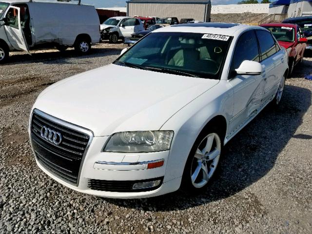 WAUMV94E38N015911 - 2008 AUDI A8 L QUATT WHITE photo 2