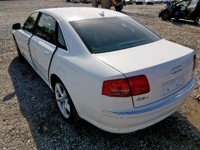 WAUMV94E38N015911 - 2008 AUDI A8 L QUATT WHITE photo 3