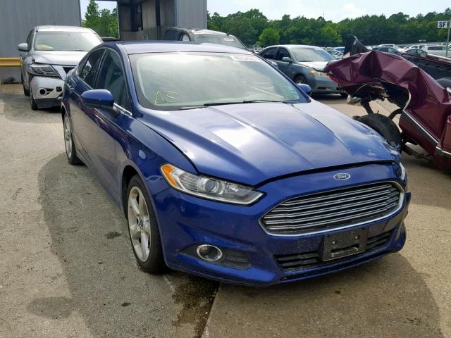 3FA6P0G7XGR302954 - 2016 FORD FUSION S BLUE photo 1