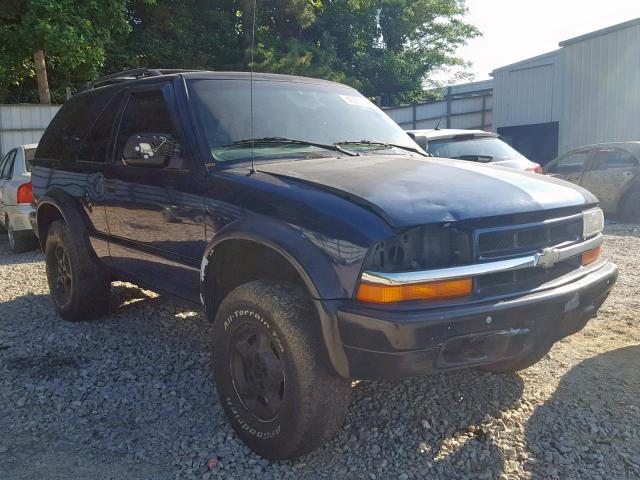 1GNCT18W6YK130455 - 2000 CHEVROLET BLAZER BLUE photo 1