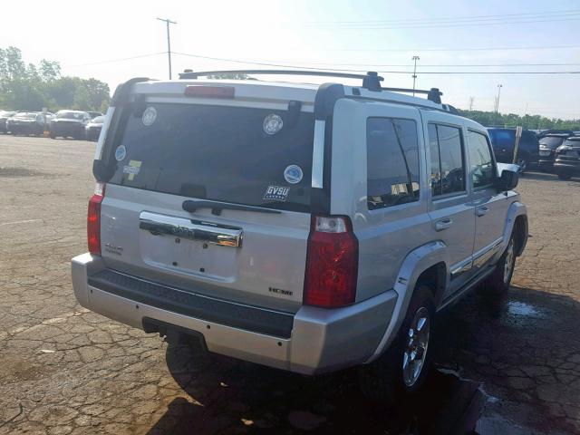 1J8HG58208C246843 - 2008 JEEP COMMANDER SILVER photo 4