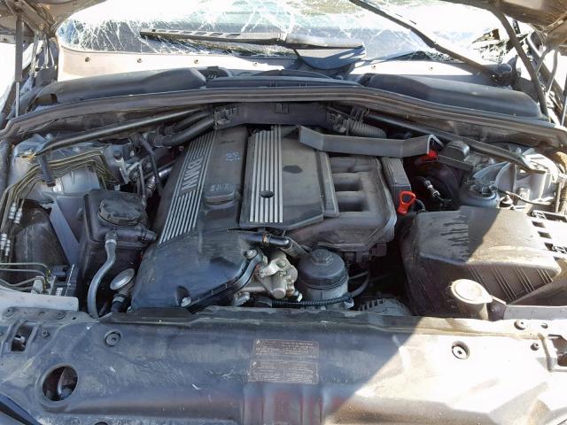 WBANA535X4B855058 - 2004 BMW 525 I SILVER photo 7