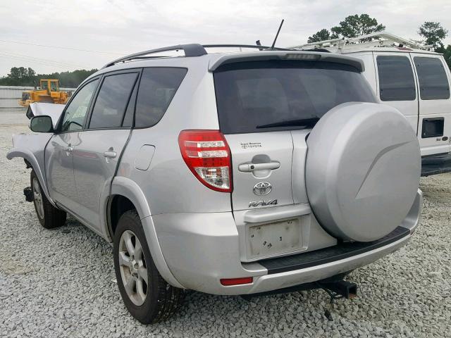 2T3DK4DV8BW040897 - 2011 TOYOTA RAV4 LIMIT SILVER photo 3