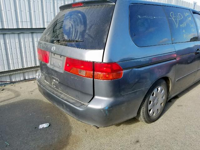 2HKRL1856YH500408 - 2000 HONDA ODYSSEY LX GREEN photo 9