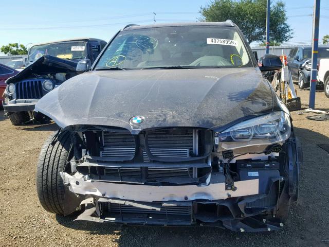 5UXKT0C55G0S77873 - 2016 BMW X5 XDR40E GRAY photo 9