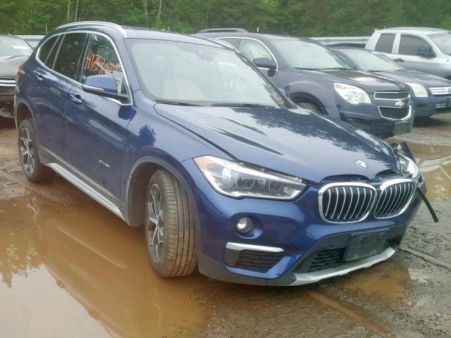 WBXHT3C30H5F71543 - 2017 BMW X1 XDRIVE2 BLUE photo 1