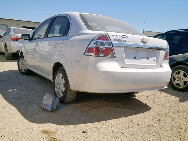 KL1TD56E59B603813 - 2009 CHEVROLET AVEO LS SILVER photo 3