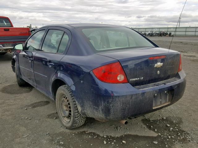 1G1AT58H197196188 - 2009 CHEVROLET COBALT LT BLUE photo 3