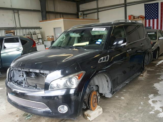 JN8AZ2ND4B9700379 - 2011 INFINITI QX56 BLACK photo 2