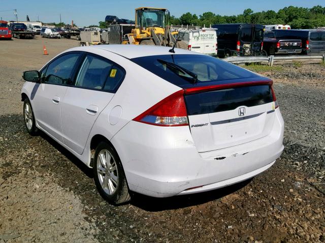 JHMZE2H74AS035490 - 2010 HONDA INSIGHT WHITE photo 3