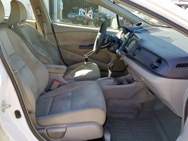 JHMZE2H74AS035490 - 2010 HONDA INSIGHT WHITE photo 5