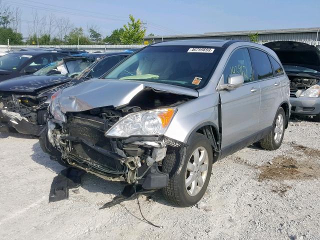 5J6RE48799L029004 - 2009 HONDA CR-V EXL SILVER photo 2