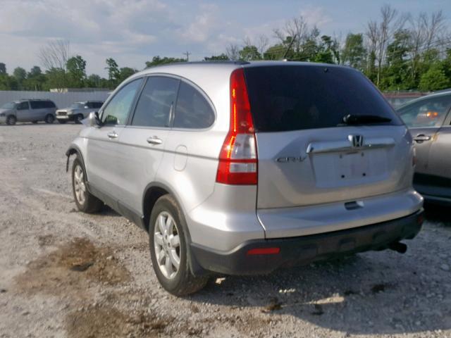 5J6RE48799L029004 - 2009 HONDA CR-V EXL SILVER photo 3