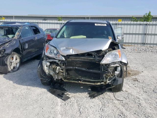 5J6RE48799L029004 - 2009 HONDA CR-V EXL SILVER photo 9