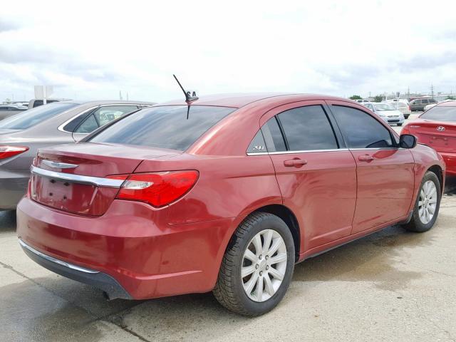 1C3CCBBB3EN185058 - 2014 CHRYSLER 200 TOURIN RED photo 4