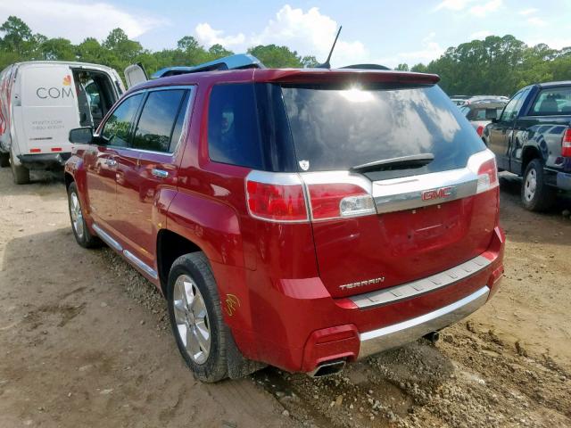 2GKALUEK8E6274028 - 2014 GMC TERRAIN DE RED photo 3