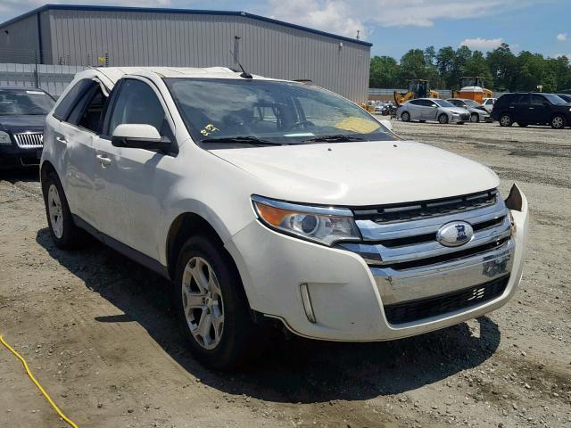 2FMDK3JC1DBA08520 - 2013 FORD EDGE SEL WHITE photo 1