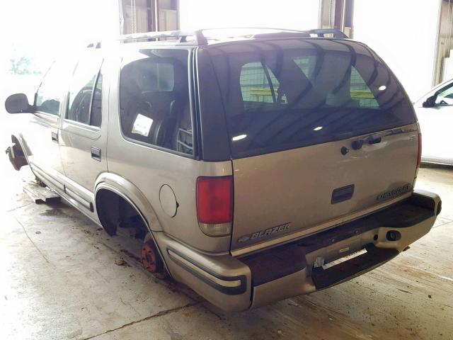 1GNCS13W6W2251929 - 1998 CHEVROLET BLAZER BEIGE photo 3