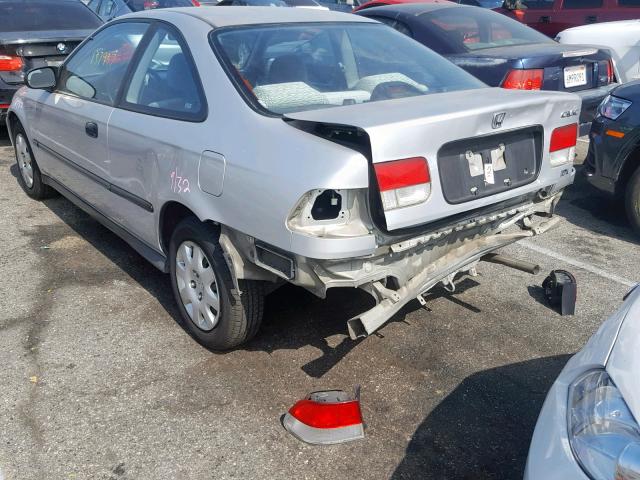 1HGEJ622XYL052204 - 2000 HONDA CIVIC DX SILVER photo 3