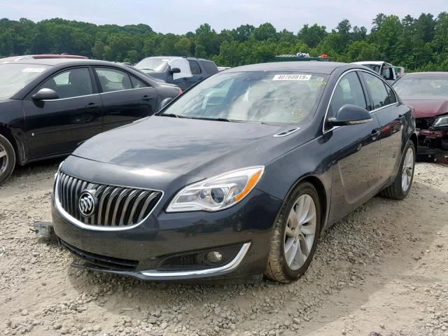 2G4GN5EX7F9185306 - 2015 BUICK REGAL PREM CHARCOAL photo 2