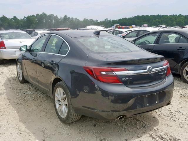 2G4GN5EX7F9185306 - 2015 BUICK REGAL PREM CHARCOAL photo 3