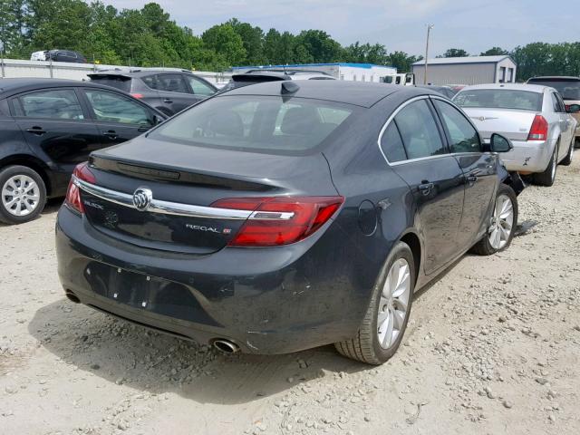 2G4GN5EX7F9185306 - 2015 BUICK REGAL PREM CHARCOAL photo 4