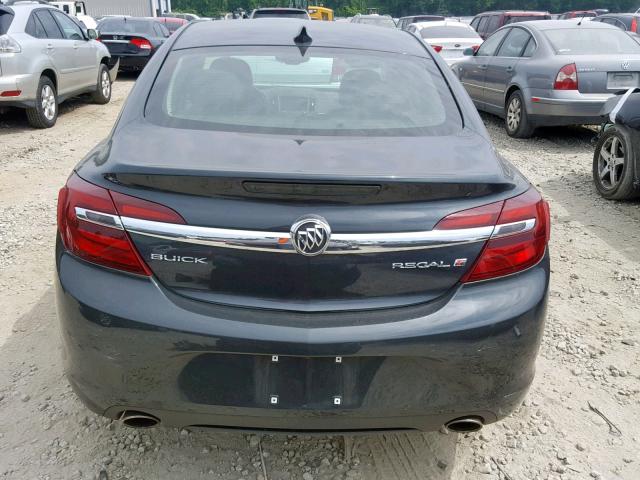 2G4GN5EX7F9185306 - 2015 BUICK REGAL PREM CHARCOAL photo 9