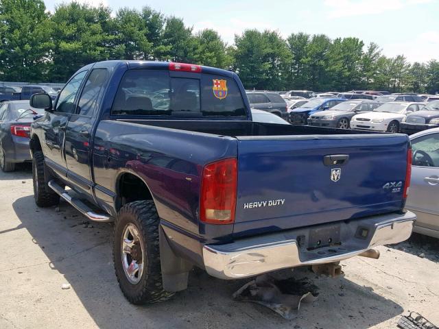 3D7KS28D65G713743 - 2005 DODGE RAM 2500 S შავი ფოტო 3