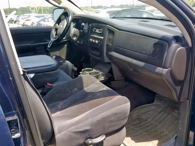 3D7KS28D65G713743 - 2005 DODGE RAM 2500 S შავი ფოტო 5