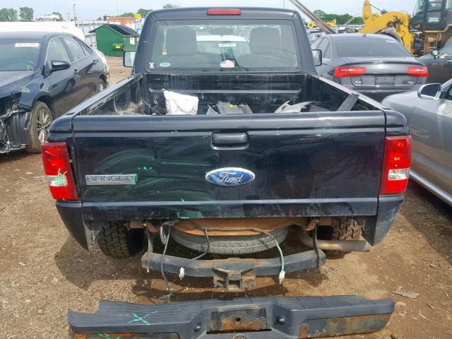 1FTKR1AD9APA50023 - 2010 FORD RANGER BLACK photo 6