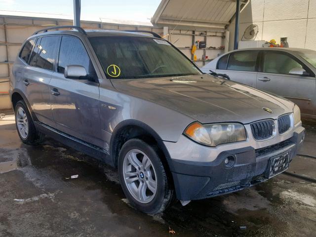 WBXPA93484WC33857 - 2004 BMW X3 3.0I SILVER photo 1