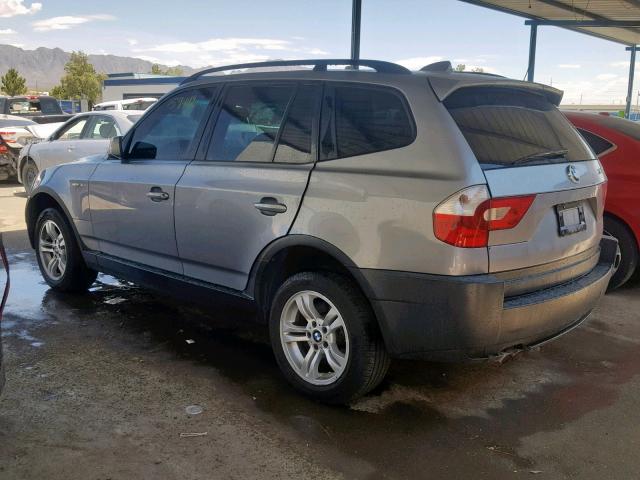 WBXPA93484WC33857 - 2004 BMW X3 3.0I SILVER photo 3